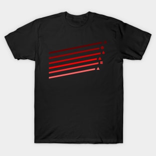 Red Streaking Dice T-Shirt